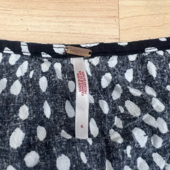 Free People Bennett Hill Waist Black and White Short Vest Set Size 6 - Picture 6 of 6